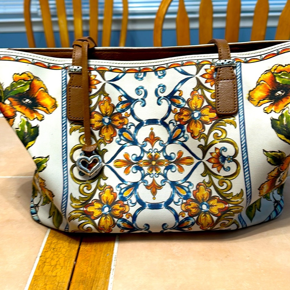 Brighton Bella Luca Coated Canvas Tote